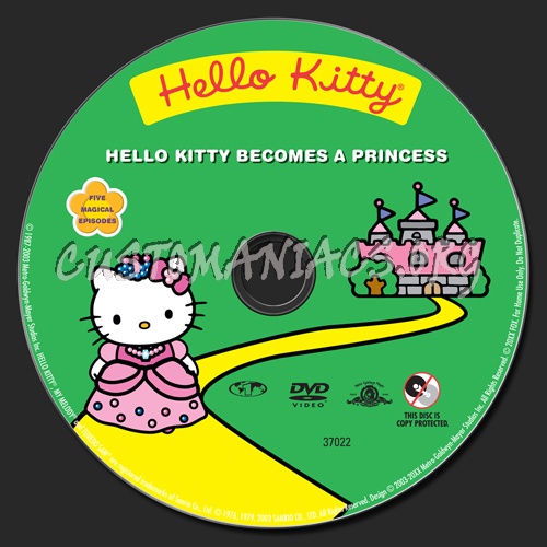 Hello Kitty Becomes a Princess dvd label