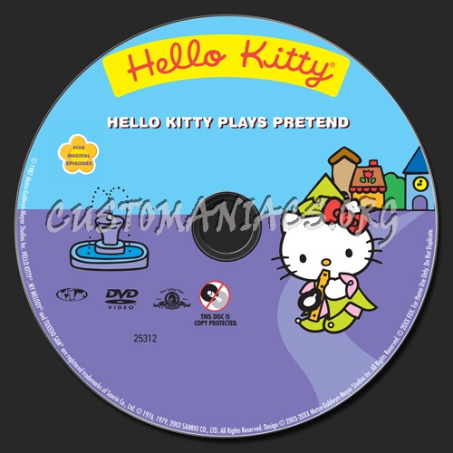 Hello Kitty Plays Pretend dvd label