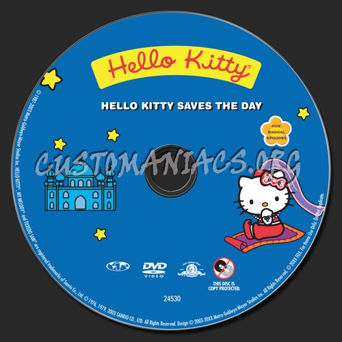 Hello Kitty Saves the Day dvd label