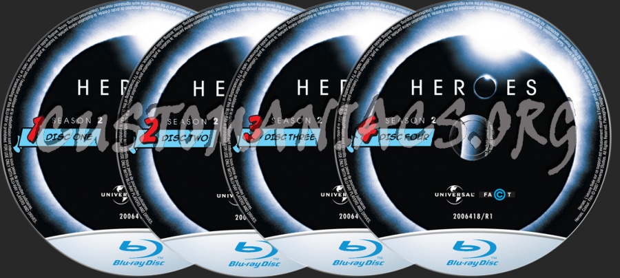 Heroes Season 2 blu-ray label