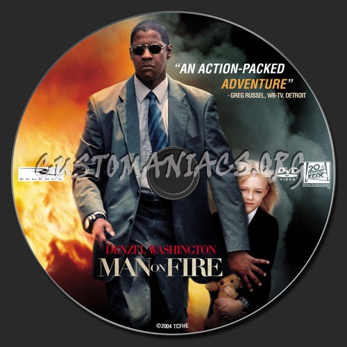 Man on Fire dvd label