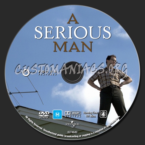 A Serious Man dvd label