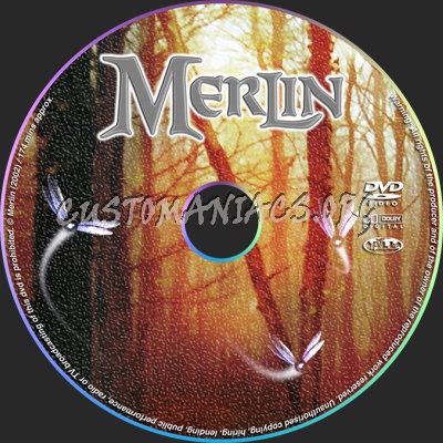 Merlin dvd label