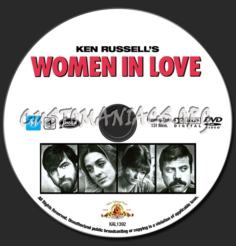 Women In Love dvd label