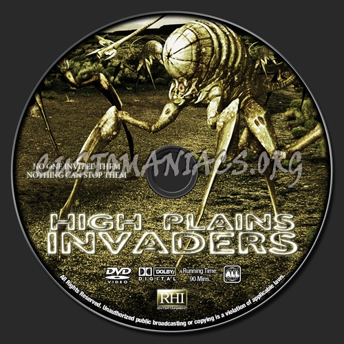 High Plains Invaders dvd label