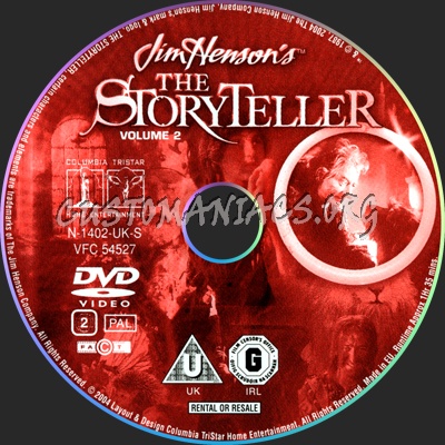 The StoryTeller Disc 2 dvd label