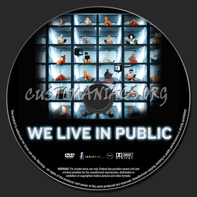 We Live in Public dvd label