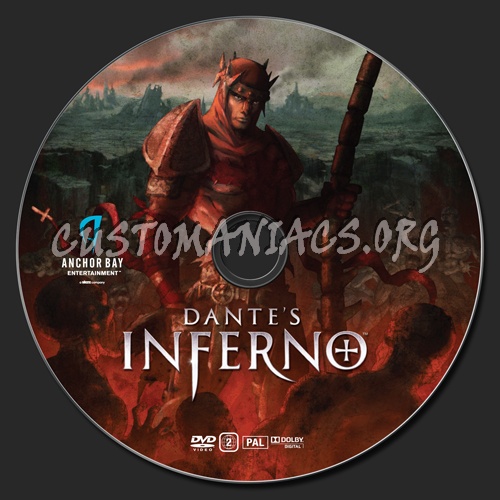 Dante's Inferno dvd label