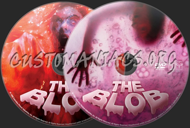 The Blob (1988) dvd label