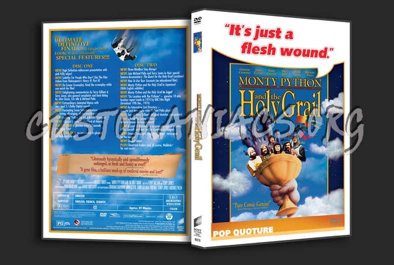 Monty Python and the Holy Grail dvd cover