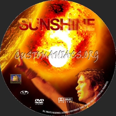 Sunshine dvd label