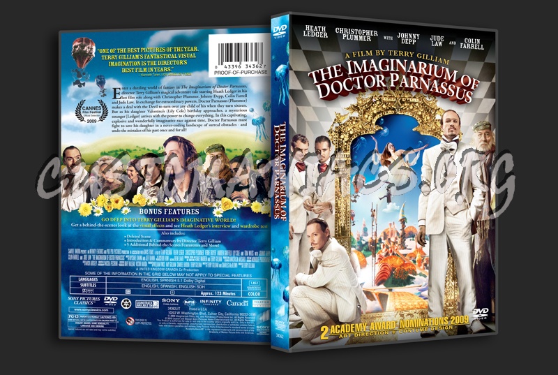 The Imaginarium of Doctor Parnassus dvd cover