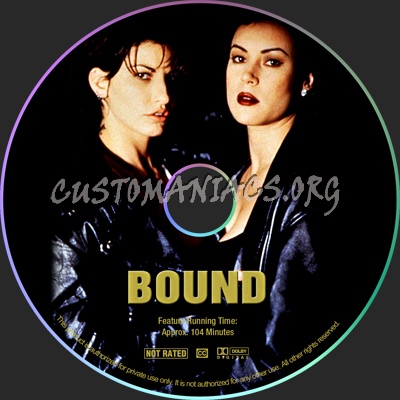 Bound dvd label
