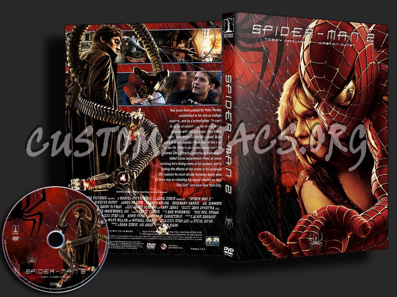 Spider-Man 2 dvd cover
