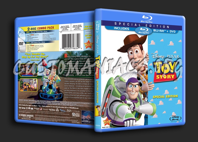 Toy Story blu-ray cover