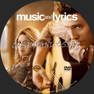 Music and Lyrics dvd label