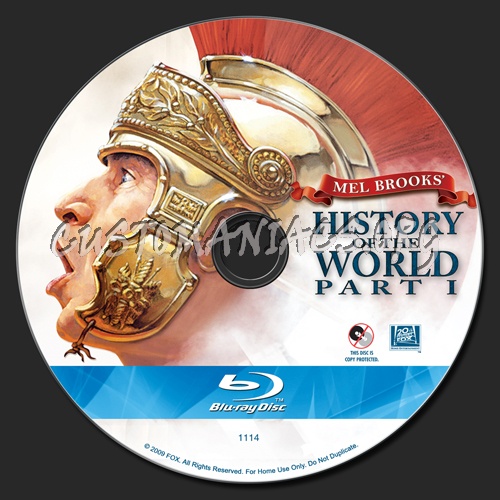 History of the World Part 1 blu-ray label