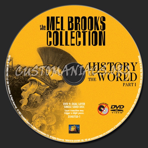 History of the World Part 1 dvd label