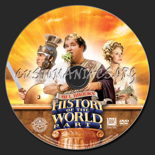 History of the World Part 1 dvd label