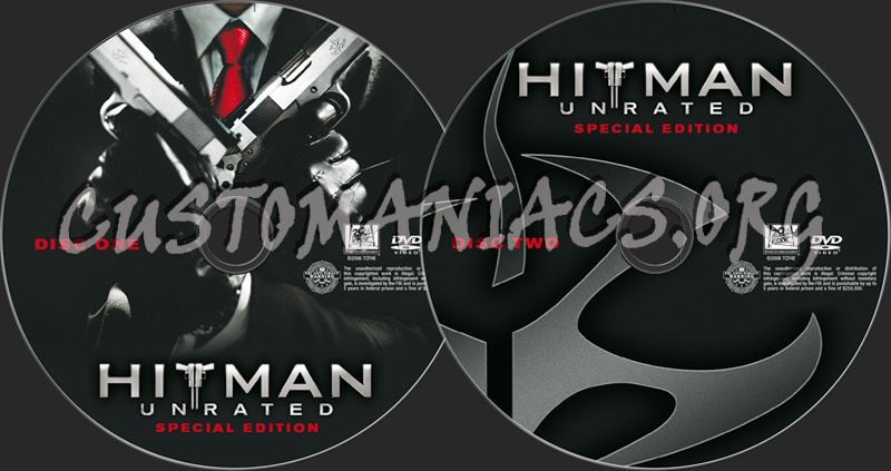 Hitman dvd label