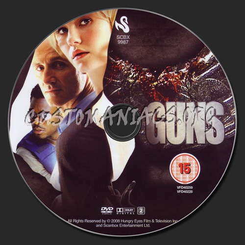 Guns dvd label