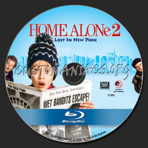 Home Alone 2 blu-ray label