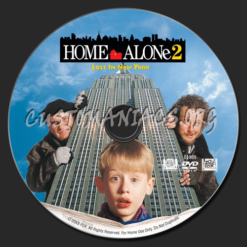 Home Alone 2 dvd label