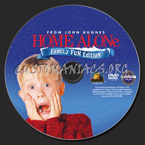 Home Alone dvd label