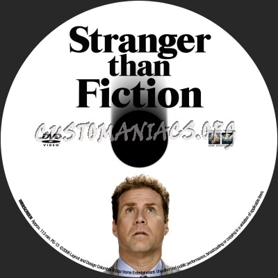 Stranger Than Fiction dvd label