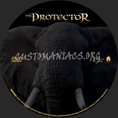 The Protector dvd label