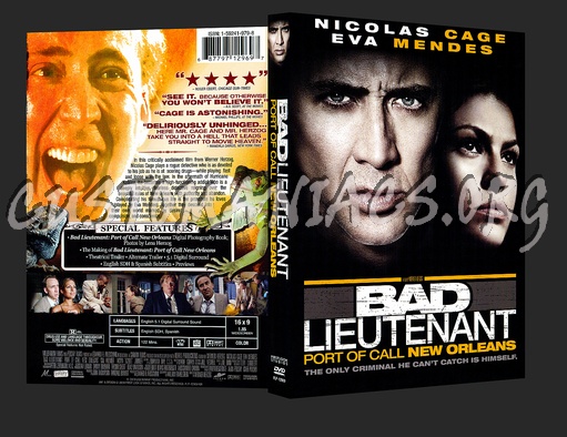 Bad Lieutenant: Port of Call New Orleans dvd cover