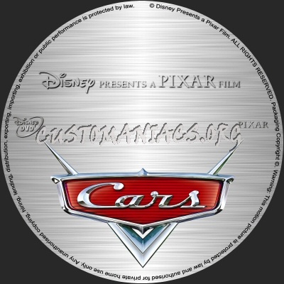 Cars dvd label