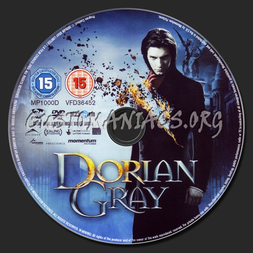 Dorian Gray dvd label