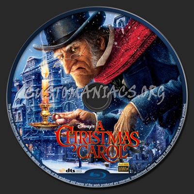 A Christmas Carol blu-ray label