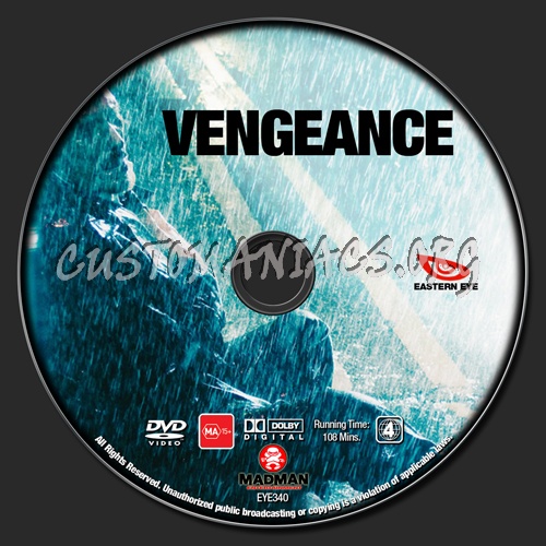 Vengeance dvd label