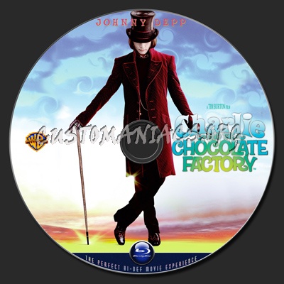 Charlie And The Chocolate Factory blu-ray label