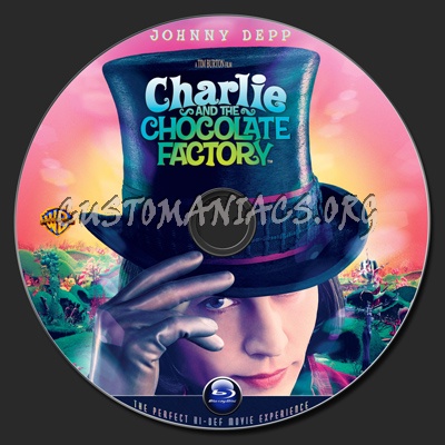 Charlie And The Chocolate Factory blu-ray label