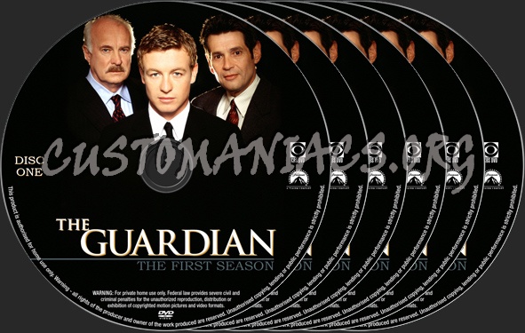 The Guardian Season 1 dvd label