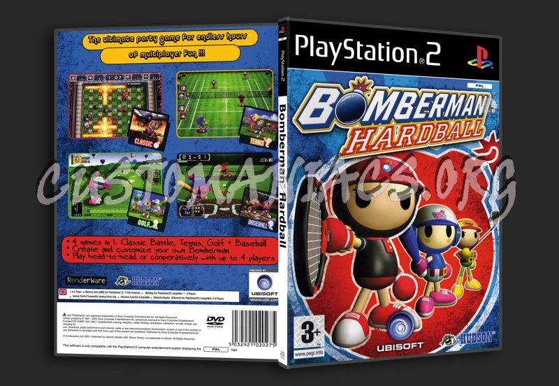 Bomberman Hardball (PS2, PAL) - Cover Art, Disc, and Manual : Free