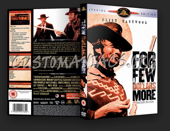 For A Few Dollars More dvd cover