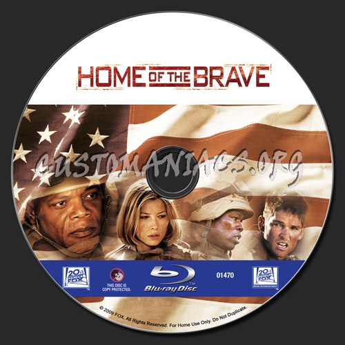 Home of the Brave blu-ray label