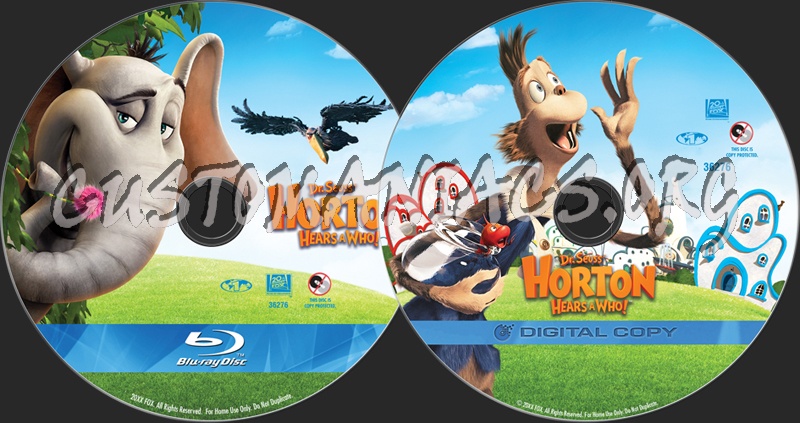 Horton Hears a Who blu-ray label