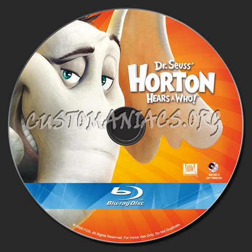 Horton Hears a Who blu-ray label