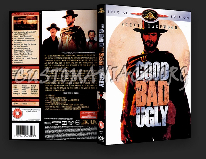 The Good The Bad and The Ugly dvd cover