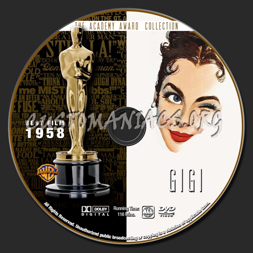 Academy Awards Collection - Gigi dvd label