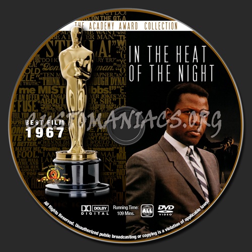 Academy Awards Collection - In The Heat Of The Night dvd label