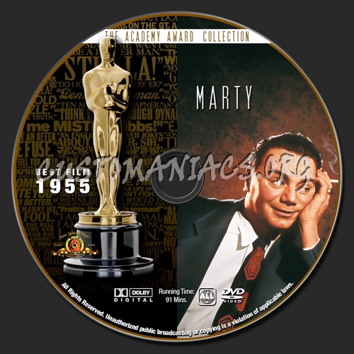 Academy Awards Collection - Marty dvd label