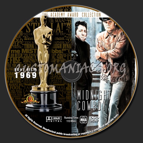 Academy Awards Collection - Midnight Cowboy dvd label