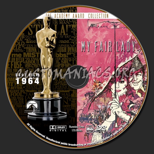 Academy Awards Collection - My Fair Lady dvd label