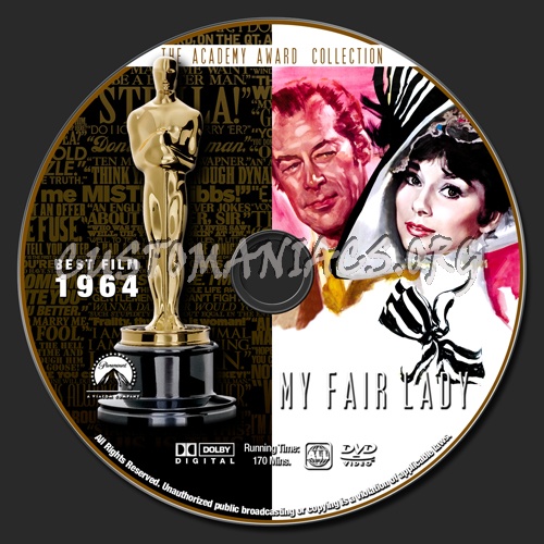 Academy Awards Collection - My Fair Lady dvd label